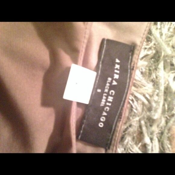 Akira stretch tan sparkle one shoulder dress - Picture 4 of 4